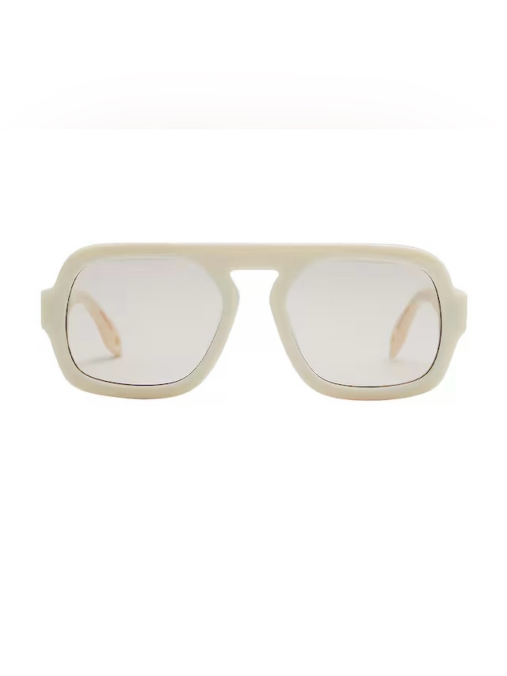 Jane Aviator Sunglasses in Ivory by Elisa Johnson - Picture 2 of 6